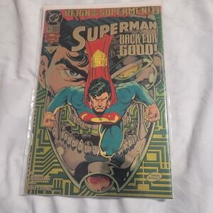 Superman #82 Chromium Cover 1993 Grade DC Comics Foil Good